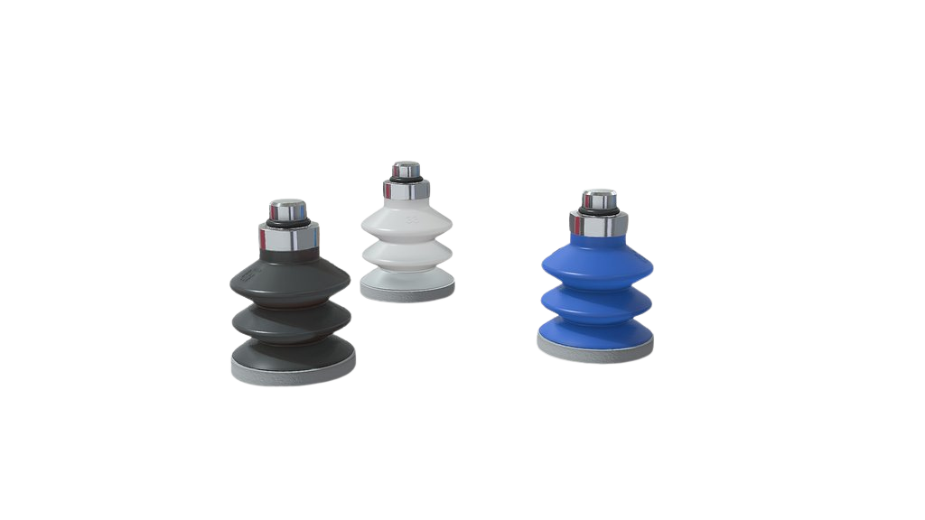 Multibellows suction cups (Long Bellow) with silicone ring - VG.LB.SFO