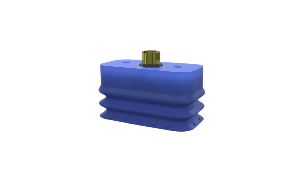 Rectangular bellows suctions cups in polyurethane - VG.LBR