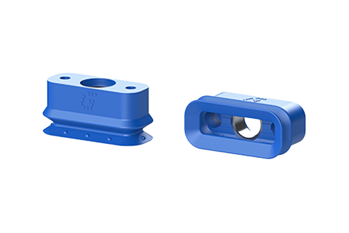 Rectangular bellows suctions cups in polyurethane - VG.BR