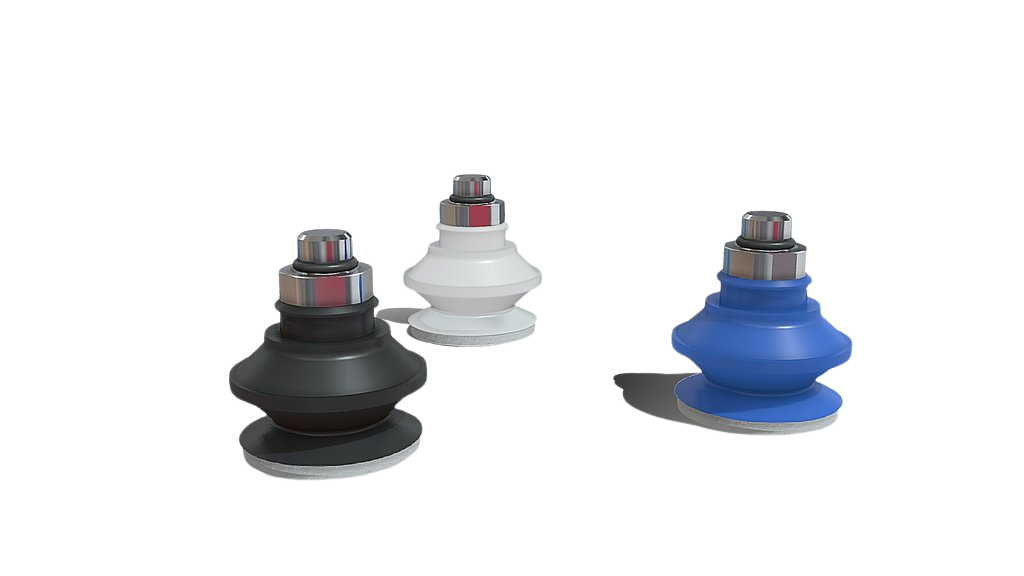 Bellows suction cups compliant with silicone ring - VG.B.SFO